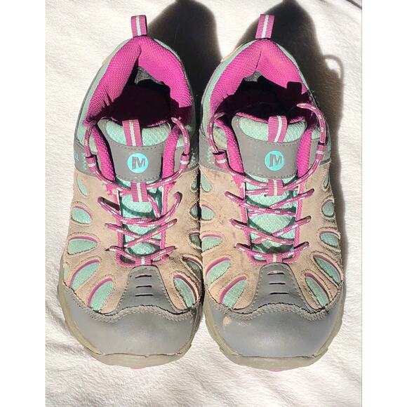 MERRELL CHAMELEON LOW LACE HIKING SHOES SIZE 3 - Picture 1 of 4